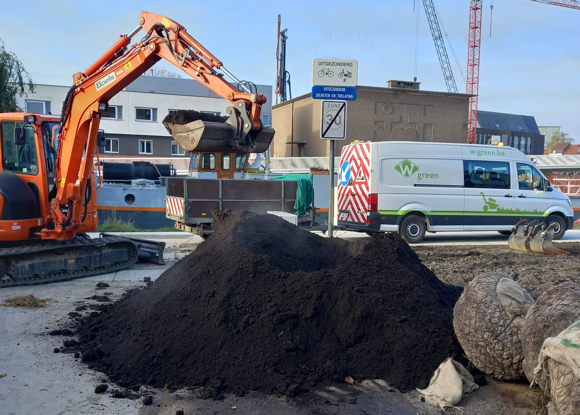 Graafwerken voor aanplanting